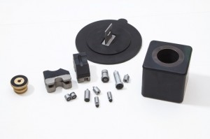 Various parts created from rubber to metal bonding